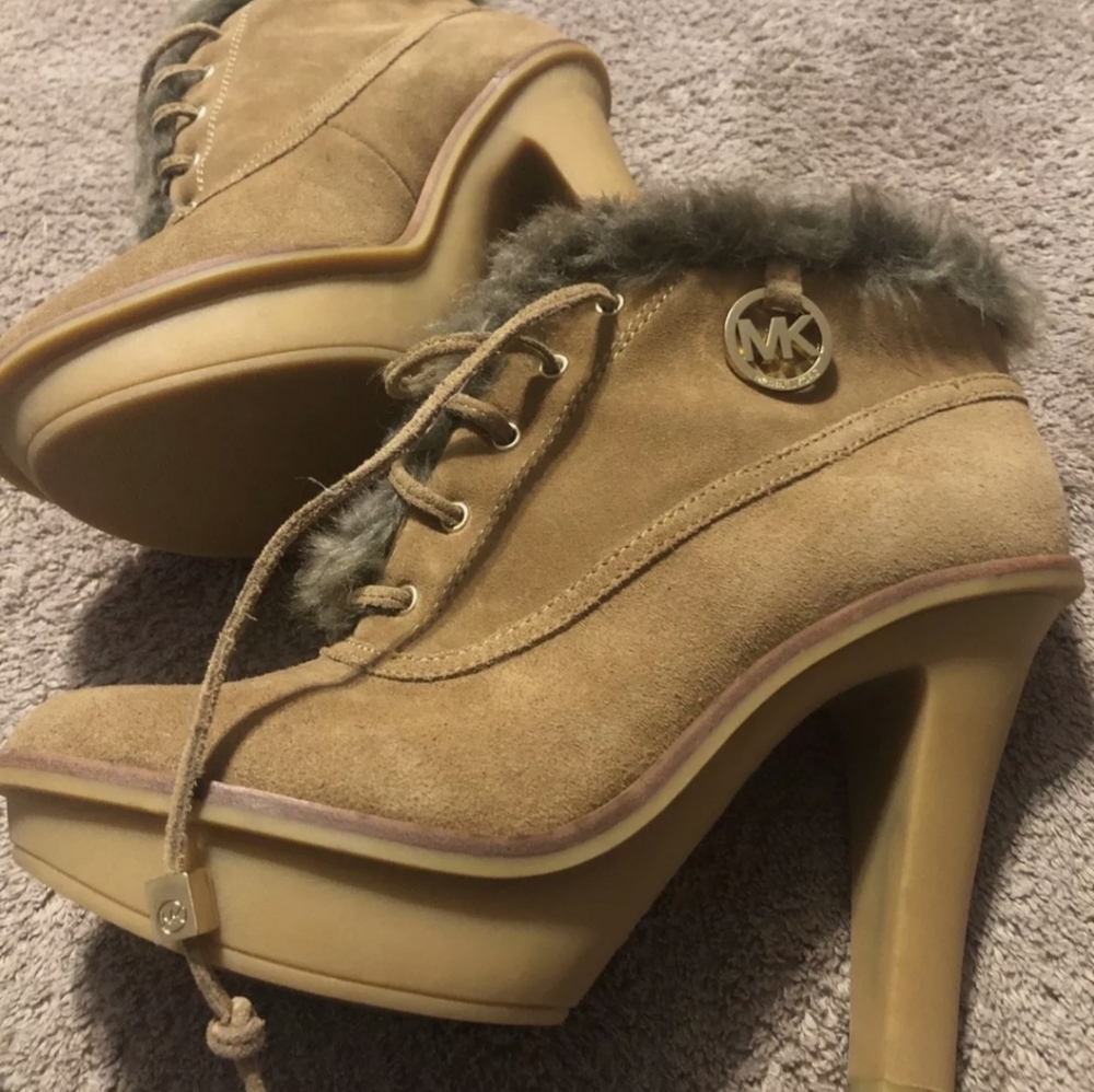 Michael Kors Chestnut Suede Ankle Boots  -11M